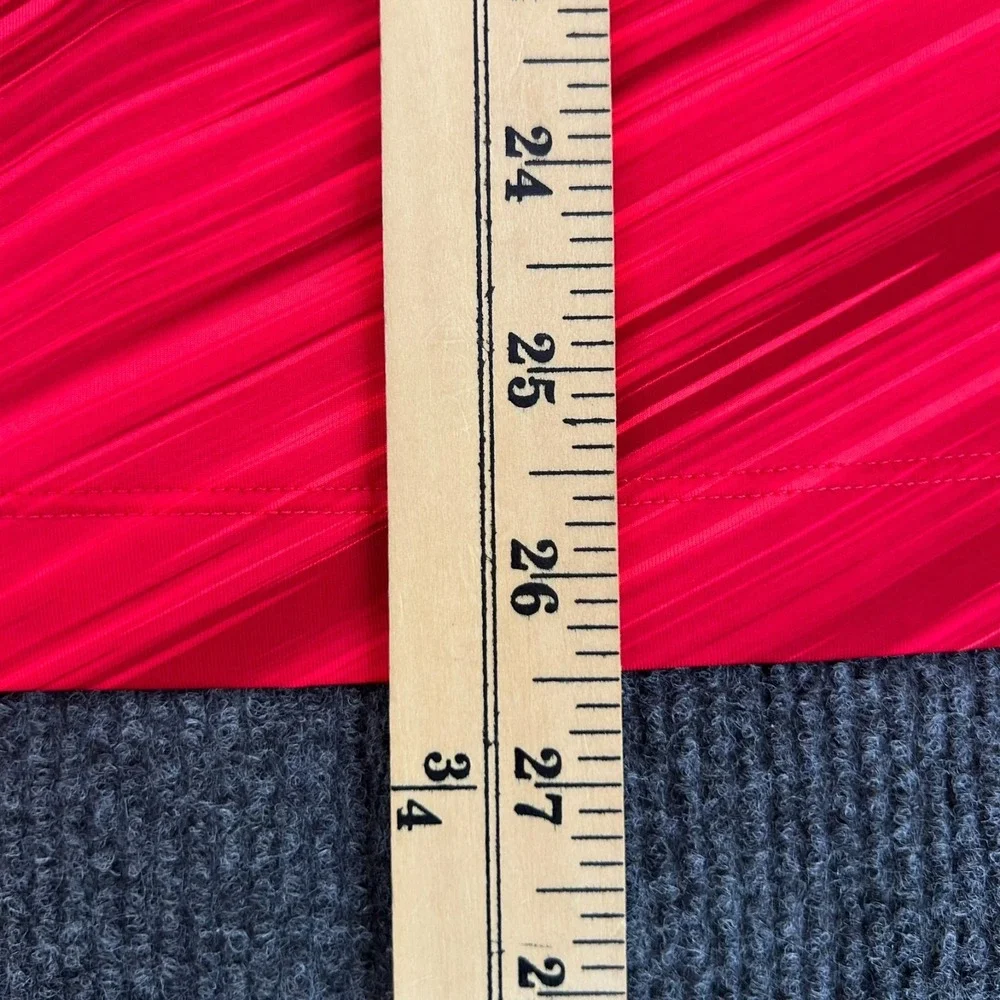 NIKE Golf Tour Performance Dri-Fit Women's Shirt Medium Long Sleeve Red - Picture 7 of 10